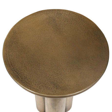 Antique Brass Indoor/Outdoor Accent Table by Uttermost Thorp, alternate view 6