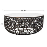 Modern European furniture - Bronze Base Indoor/Outdoor Coffee Table - www.oroa.com