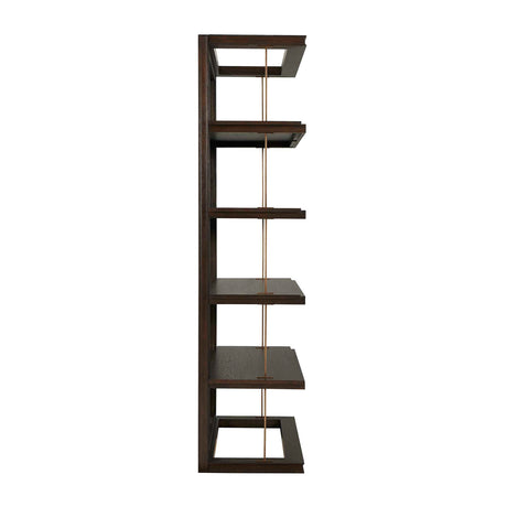Modern European furniture - Dark Oak Bookshelf - www.oroa.com