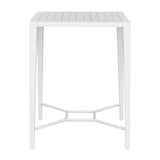 Modern European furniture - White Aluminum Indoor/Outdoor Bar Table - www.oroa.com