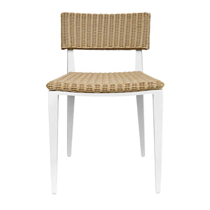   White Aluminum Outdoor Dining Chair | Oroa.com