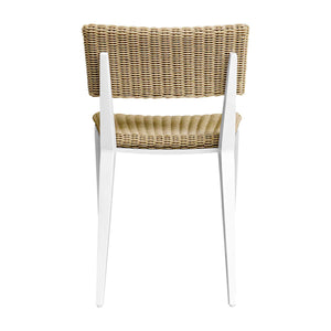   White Aluminum Outdoor Dining Chair | Oroa.com