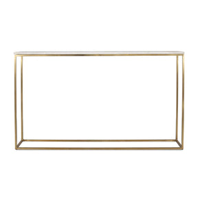 White Marble Minimalist Console Table by Uttermost Redmond