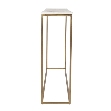 Modern European furniture - White Marble Minimalist Console Table - www.oroa.com