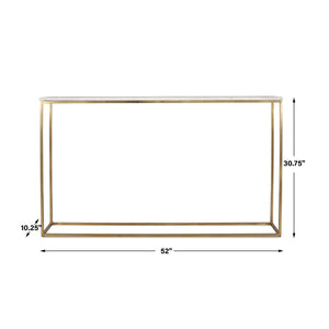   White Marble Minimalist Console Table | Oroa.com
