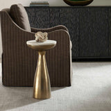 Modern European furniture - Antique Brass Indoor/Outdoor Drink Table - www.oroa.com
