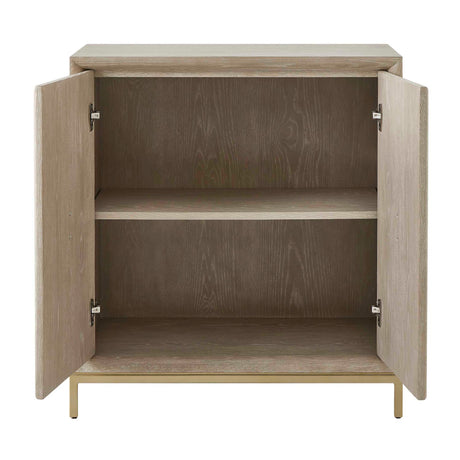 Modern European furniture - Cerused Oak 2-Door Cabinet - www.oroa.com