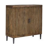 Modern European furniture - Wooden Tambour 2-Door Cabinet - www.oroa.com