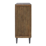 Modern European furniture - Wooden Tambour 2-Door Cabinet - www.oroa.com