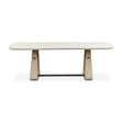 Modern European furniture - White Rectangular Indoor/Outdoor Dining Table - www.oroa.com