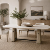 Modern European furniture - White Rectangular Indoor/Outdoor Dining Table - www.oroa.com