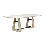 Modern European furniture - White Rectangular Indoor/Outdoor Dining Table - www.oroa.com