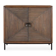 Modern European furniture - Carved Mindi Wood 2-Door Cabinet - www.oroa.com