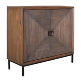 Modern European furniture - Carved Mindi Wood 2-Door Cabinet - www.oroa.com