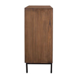 Modern European furniture - Carved Mindi Wood 2-Door Cabinet - www.oroa.com