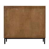 Modern European furniture - Carved Mindi Wood 2-Door Cabinet - www.oroa.com
