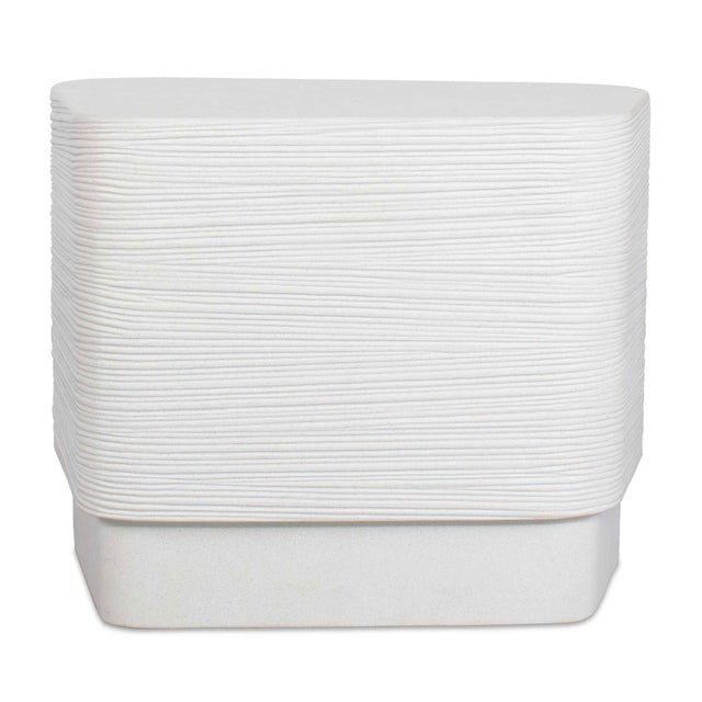 Modern European furniture - White Concrete Indoor/Outdoor Side Table - www.oroa.com