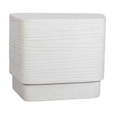 Modern European furniture - White Concrete Indoor/Outdoor Side Table - www.oroa.com