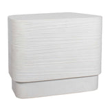 Modern European furniture - White Concrete Indoor/Outdoor Side Table - www.oroa.com