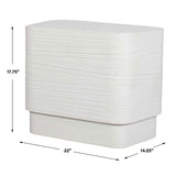 Modern European furniture - White Concrete Indoor/Outdoor Side Table - www.oroa.com