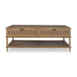Modern European furniture - 2-Drawer Rattan Cane Coffee Table - www.oroa.com