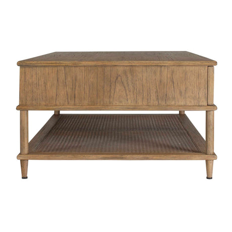 Modern European furniture - 2-Drawer Rattan Cane Coffee Table - www.oroa.com