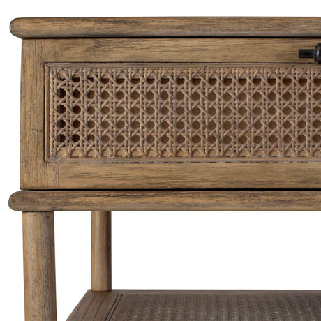 Modern European furniture - 2-Drawer Rattan Cane Coffee Table - www.oroa.com