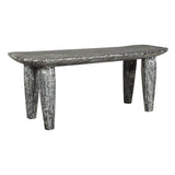 Hand-Carved Suar Wood Bench | Uttermost Fade to Black