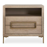 Modern European furniture - Light Oak 2-Drawer Side Table - www.oroa.com