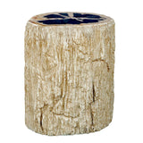 Modern European furniture - Petrified Wood Indoor/Outdoor Accent Table - www.oroa.com