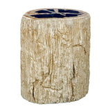Modern European furniture - Petrified Wood Indoor/Outdoor Accent Table - www.oroa.com