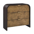 Modern European furniture - Two-Toned Oak 3-Drawer Chest - www.oroa.com