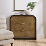 Modern European furniture - Two-Toned Oak 3-Drawer Chest - www.oroa.com