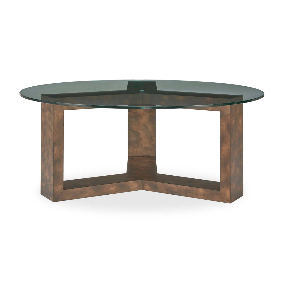 Modern European furniture - Round Tempered Glass Coffee Table - www.oroa.com
