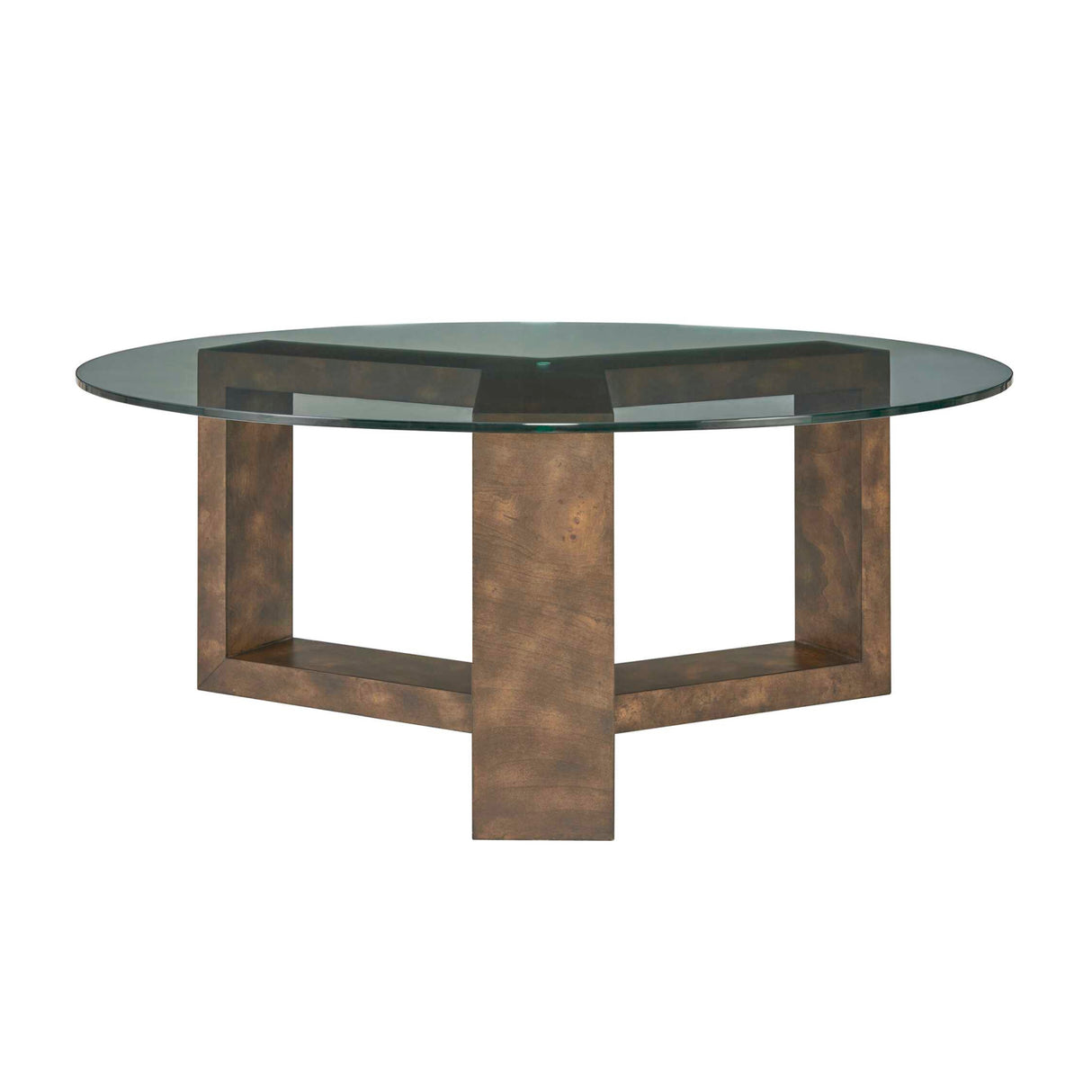 Modern European furniture - Round Tempered Glass Coffee Table - www.oroa.com