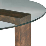 Modern European furniture - Round Tempered Glass Coffee Table - www.oroa.com