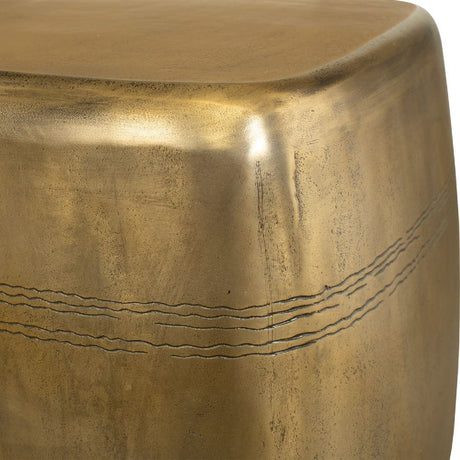 Aged Brass Indoor/Outdoor Side Table by Uttermost Saguaro, alternate view 6