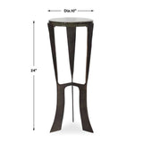 Modern European furniture - Bronze Framed Glass Drink Table - www.oroa.com