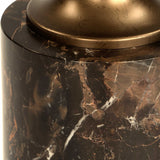 Modern European furniture - Black Marble Pedestal Drink Table - www.oroa.com