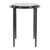 Modern European furniture - Textured Cast Glass Accent Table - www.oroa.com