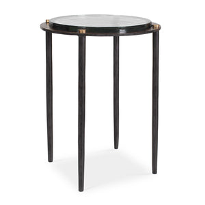   Textured Cast Glass Accent Table | Oroa.com