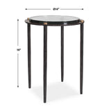 Modern European furniture - Textured Cast Glass Accent Table - www.oroa.com