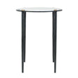 Modern European furniture - Gray Marble Accent Table - www.oroa.com