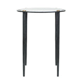 Modern European furniture - Gray Marble Accent Table - www.oroa.com