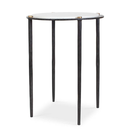 Modern European furniture - Gray Marble Accent Table - www.oroa.com