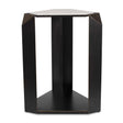 Modern European furniture - Faceted Dark Bronze Accent Table - www.oroa.com