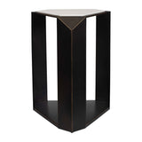 Modern European furniture - Faceted Dark Bronze Accent Table - www.oroa.com