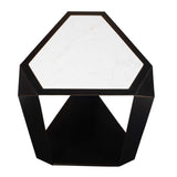 Modern European furniture - Faceted Dark Bronze Accent Table - www.oroa.com