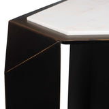 Modern European furniture - Faceted Dark Bronze Accent Table - www.oroa.com