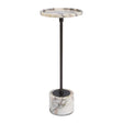 Modern European furniture - White Marble Round Drink Table - www.oroa.com